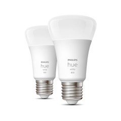 Philips Hue White 2 Lampadine Smart E27 60 W