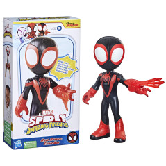 Marvel Spidey e I Suoi Fantastici Amici, mega Miles Morales, action figure da 22,5 cm, giocattolo per età prescolare, dai 3