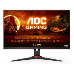 AOC G2 24G2SPAE BK LED display 60,5 cm (23.8") 1920 x 1080 Pixel Full HD Nero, Rosso