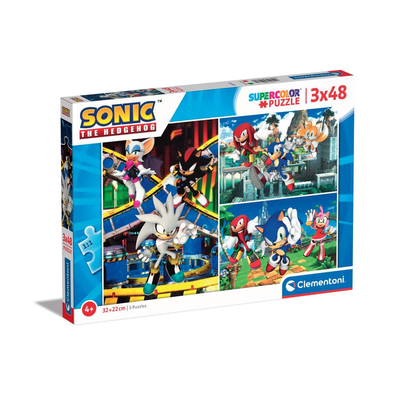 Clementoni Supercolor Sonic the hengehog Puzzle 144 pz Cartoni