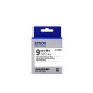 Epson Nastro fondo Standard Bianco per testo Nero 9/9 LK-3WBN