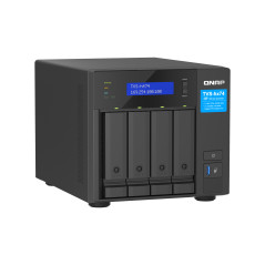 QNAP TVS-H474 NAS Tower Intel® Pentium® G7400 8 GB DDR4 QuTS hero Nero