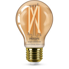 Philips LED Lampadina Smart Filament Ambrata Dimmerabile Luce Bianca da Calda a Fredda Attacco E27 50W Goccia