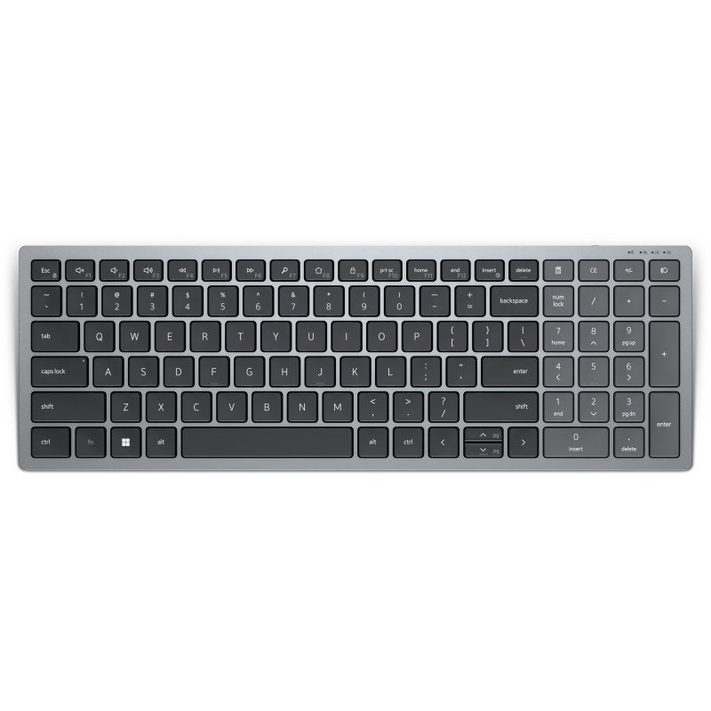 DELL KB740 tastiera Ufficio RF senza fili + Bluetooth QWERTY Italiano Grigio, Nero