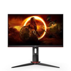 AOC 24G2SPU BK Monitor PC 60,5 cm (23.8") 1920 x 1080 Pixel Full HD Nero, Rosso