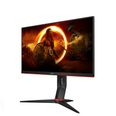 AOC 24G2SPU BK Monitor PC 60,5 cm (23.8") 1920 x 1080 Pixel Full HD Nero, Rosso