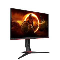 AOC 24G2SPU BK Monitor PC 60,5 cm (23.8") 1920 x 1080 Pixel Full HD Nero, Rosso