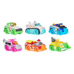 PAW Patrol , Confezione Regalo Macchinine Die-Cast Neon, 6 veicoli in metallo in scala 1:55 inclusi, Giochi per bambini dai 3