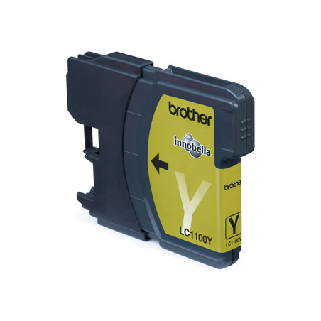 Brother LC-1100Y Yellow Ink Cartridge Blister Pack cartuccia d'inchiostro Originale Giallo