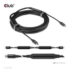 CLUB3D CAC-1535 cavo USB USB 3.2 Gen 2 (3.1 Gen 2) 5 m USB C Nero