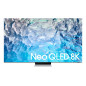 Samsung TV Neo QLED 8K 75” QE75QN900B Smart TV Wi-Fi Stainless Steel 2022, Mini LED, Processore Neural Quantum 8K, Ultra