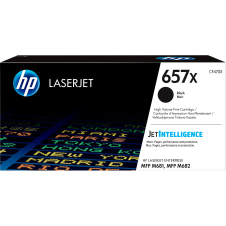 HP Cartuccia toner nero originale ad alta capacità LaserJet 657X