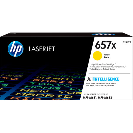 HP Cartuccia toner giallo originale ad alta capacità LaserJet 657X