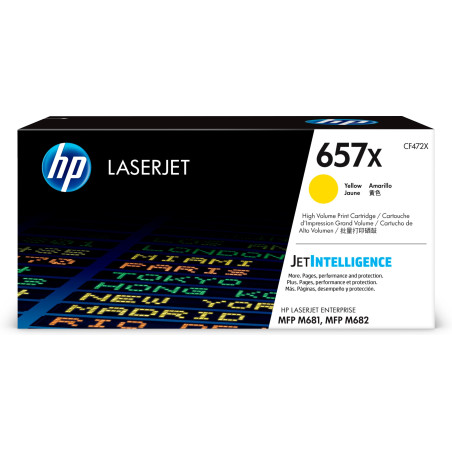 HP Cartuccia toner giallo originale ad alta capacità LaserJet 657X