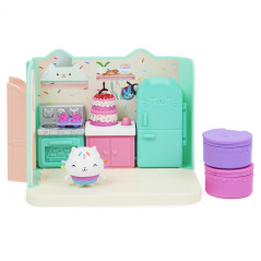 Gabby's Dollhouse , La cucina di gattino Dolcetto, mini playset stanze della casa, giochi per bambini dai 3 anni in su