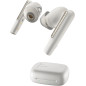 POLY Auricolari bianco sabbia Voyager Free 60 UC + Adattatore BT700 USB-C + Custodia per ricarica di base