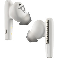 POLY Auricolari bianco sabbia Voyager Free 60 UC M + Adattatore BT700 USB-A + Custodia per ricarica di base