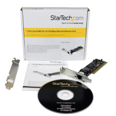 StarTech.com Scheda adattatore di rete Ethernet 10 100 Mbps PCI basso profilo a 1 porta