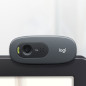 Logitech C270 Webcam HD, HD 720p/30fps, Videochiamate HD Widescreen, Correzione Automatica ‎Luminosità, Microfono Riduzione del