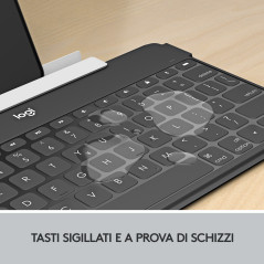 Logitech Keys-To-Go Tastiera Bluetooth, Sottile e Leggera, per iPhone, iPad, Apple TV e tutti i dispositivi iOS. Rosa