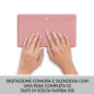 Logitech Keys-To-Go Tastiera Bluetooth, Sottile e Leggera, per iPhone, iPad, Apple TV e tutti i dispositivi iOS. Rosa