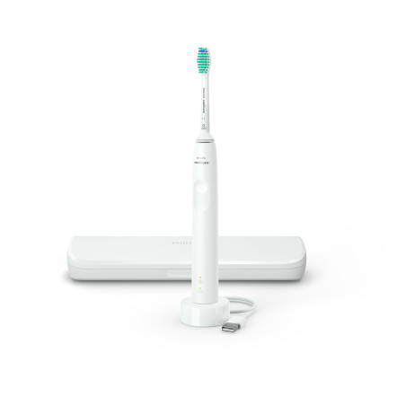 Philips 3100 series Sonicare Spazzolino Elettrico Sonico Bianco, con custodia da viaggio HX3673 13