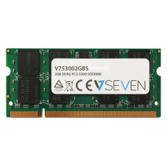 V7 2GB DDR2 PC2-5300 667Mhz SO DIMM Notebook Módulo de memoria - V753002GB