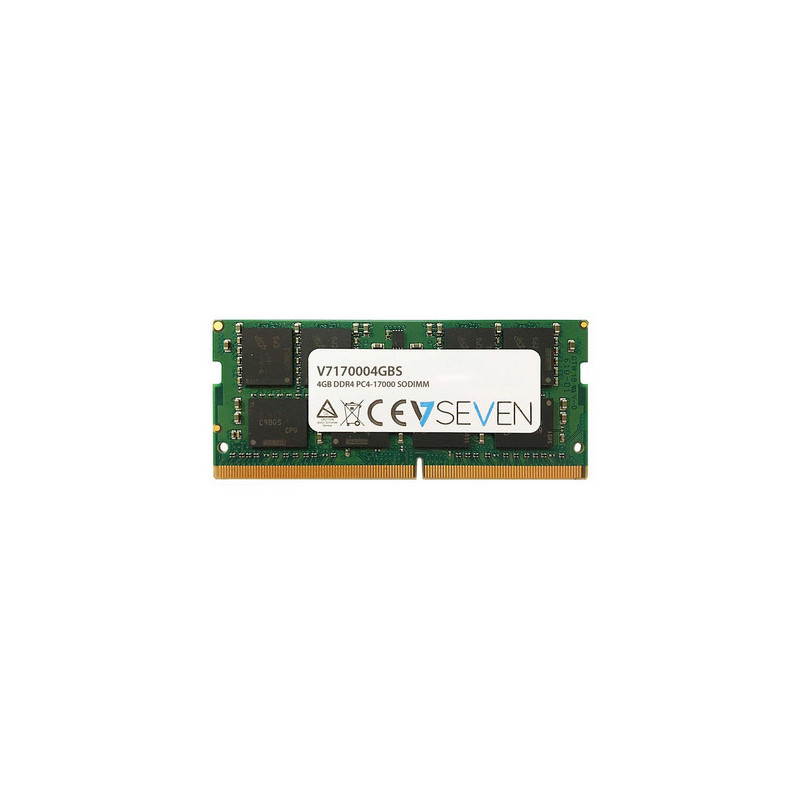 V7 4GB DDR4 PC4-17000 - 2133Mhz SO DIMM Notebook Módulo de memoria - V7170004GBS