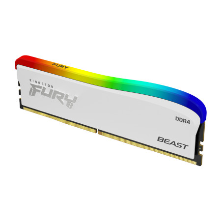 Kingston Technology FURY 8GB 3600MT/s DDR4 CL17 DIMM Beast bianco RGB SE