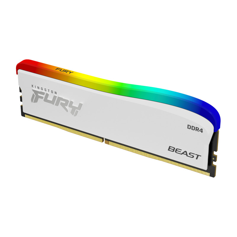 Kingston Technology FURY 8GB 3200MT/s DDR4 CL16 DIMM Beast bianco RGB SE