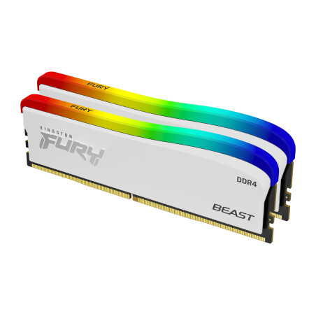 Kingston Technology FURY 16GB 3600MT s DDR4 CL17 DIMM (Kit of 2) Beast bianco RGB SE