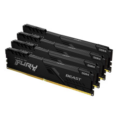 Kingston Technology FURY 64GB 3600MT s DDR4 CL18 DIMM (Kit da 4) Beast Black