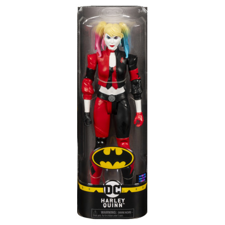 DC Comics , BATMAN, Personaggio Harley Quinn, in scala 30 cm con costume originale e dotato di 11 punti di articolazione, dai 3