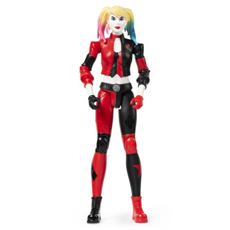 DC Comics , BATMAN, Personaggio Harley Quinn, in scala 30 cm con costume originale e dotato di 11 punti di articolazione, dai 3