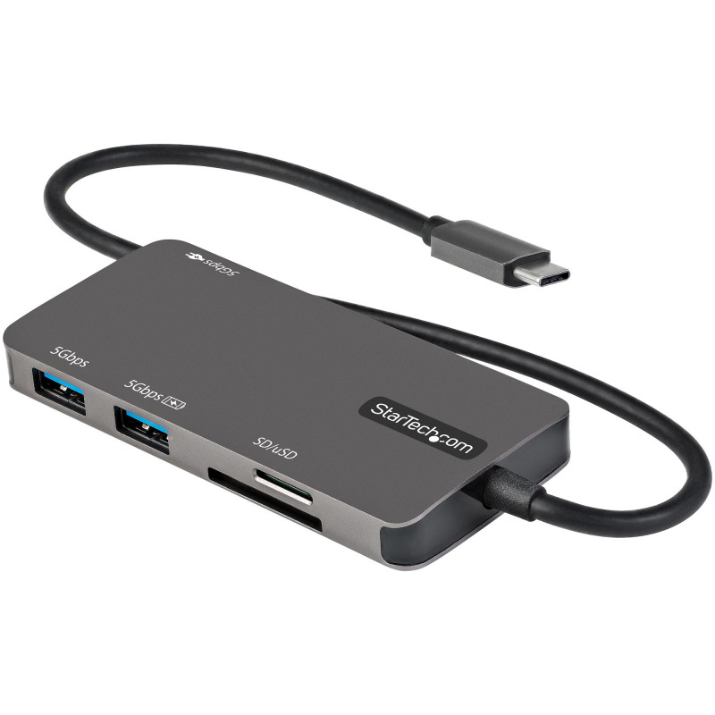 StarTech.com Adattatore multiporta USB C - Da USB-C a 4K HDMI, 100W Power Delivery Pass-through, slot SD/MicroSD, Hub USB 3.0 a