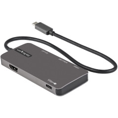 StarTech.com Adattatore multiporta USB C - Da USB-C a 4K HDMI, 100W Power Delivery Pass-through, slot SD/MicroSD, Hub USB 3.0 a