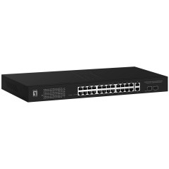 LevelOne GEP-2841 switch di rete Gestito L2 Gigabit Ethernet (10 100 1000) Supporto Power over Ethernet (PoE) 1U Nero