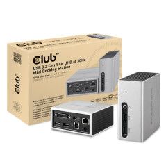 CLUB3D The Club 3D CSV-3104D USB 3.2 Gen 1 4K UHD at 30Hz Mini Docking Station Ultra slim design