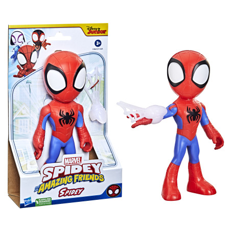 Marvel Spidey e I Suoi Fantastici Amici, mega Spidey, action figure da 22,5 cm, giocattolo per età prescolare, dai 3 anni in su