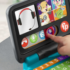 Fisher-Price Laugh & Learn Ridi e Impara Il Mio Primo Laptop, Edizione italiana, Giocattolo Elettronico con Contenuti Educativi