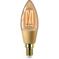 Philips LED Lampadina Smart Filament Ambrata Dimmerabile Luce Bianca da Calda a Fredda Attacco E14 25W Candela