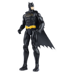 DC Comics | BATMAN | Personaggio Batman in scala 30 cm con decorazioni e armatura nera originale, mantello e 11 punti di