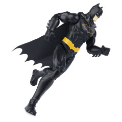 DC Comics | BATMAN | Personaggio Batman in scala 30 cm con decorazioni e armatura nera originale, mantello e 11 punti di