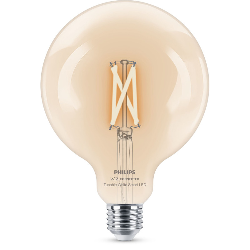 Philips LED Lampadina Smart Filament Dimmerabile Luce Bianca da Calda a Fredda Attacco E27 60W Globo