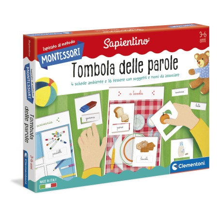 Clementoni Montessori - Tombola delle parole