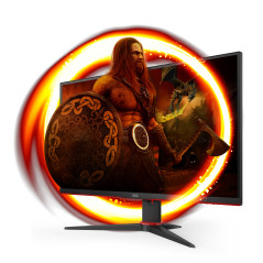 AOC G2 27G2SPAE/BK LED display 68,6 cm (27") 1920 x 1080 Pixel Full HD Nero, Rosso