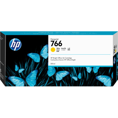 HP Cartuccia di inchiostro giallo DesignJet 766 da 300 ml