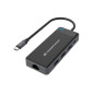 Conceptronic DONN14G replicatore di porte e docking station per laptop Cablato USB 3.2 Gen 1 (3.1 Gen 1) Type-C Grigio