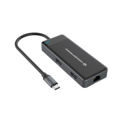 Conceptronic DONN14G replicatore di porte e docking station per laptop Cablato USB 3.2 Gen 1 (3.1 Gen 1) Type-C Grigio