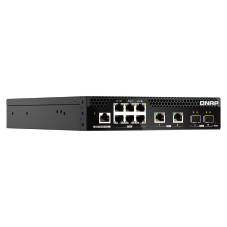 QNAP QSW-M2106R-2S2T switch di rete Gestito L2 10G Ethernet (100/1000/10000) 1U Nero